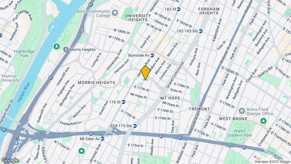 1926 Walton Ave Mapa y Detalles de la Ubicación