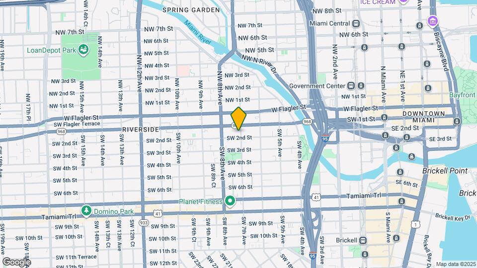 134 SW 7th Ave Map and Location Details
