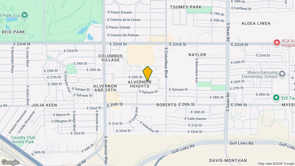 4125 E 27th St Map and Location Details