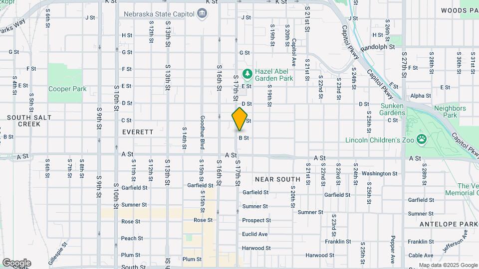 1700 B St Mapa y Detalles de la Ubicación