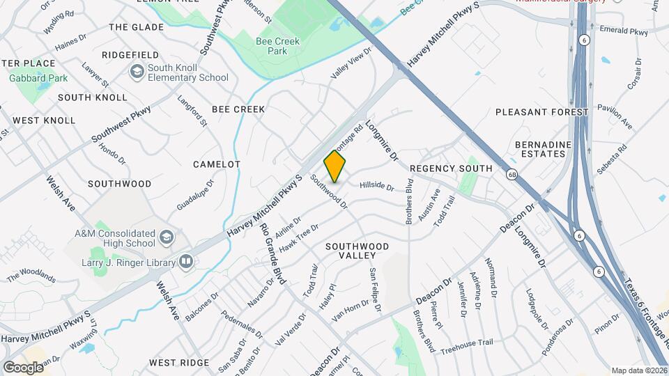 1403 Airline Dr, Unit A Map and Location Details