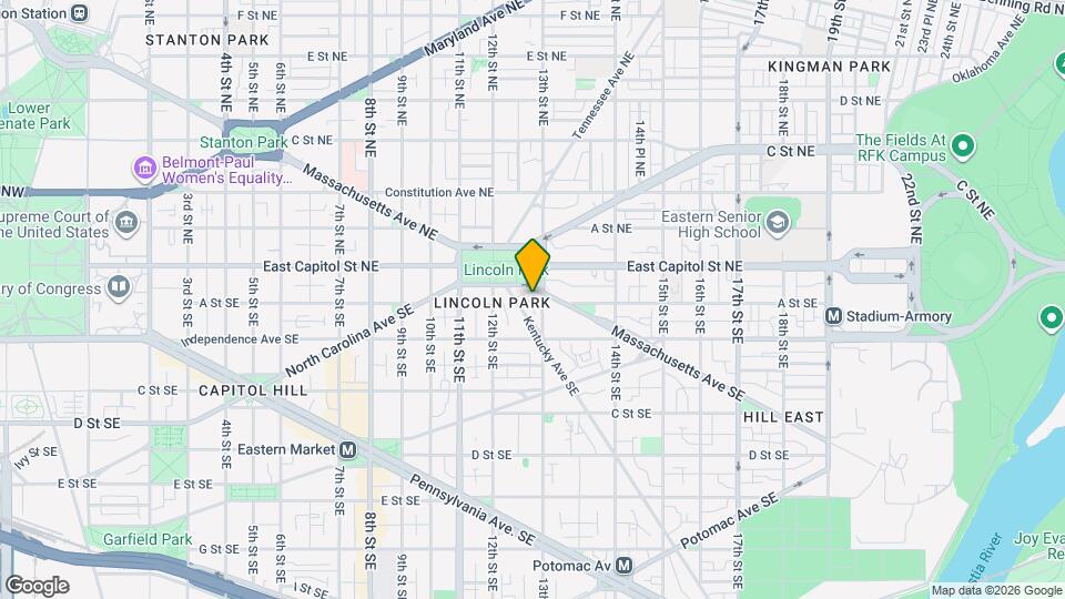 1227 Massachusetts Ave SE, Unit B Mapa y Detalles de la Ubicación