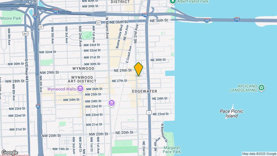 215 NE 27th St, Unit B1 Map and Location Details