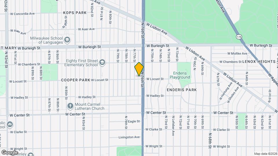 7612 W Locust St Map and Location Details