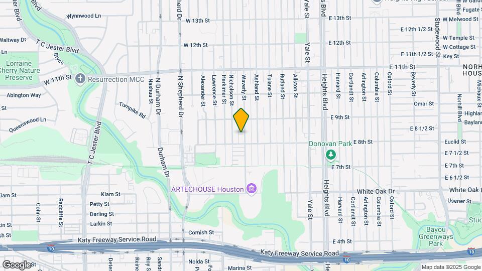 813 Waverly St Map and Location Details