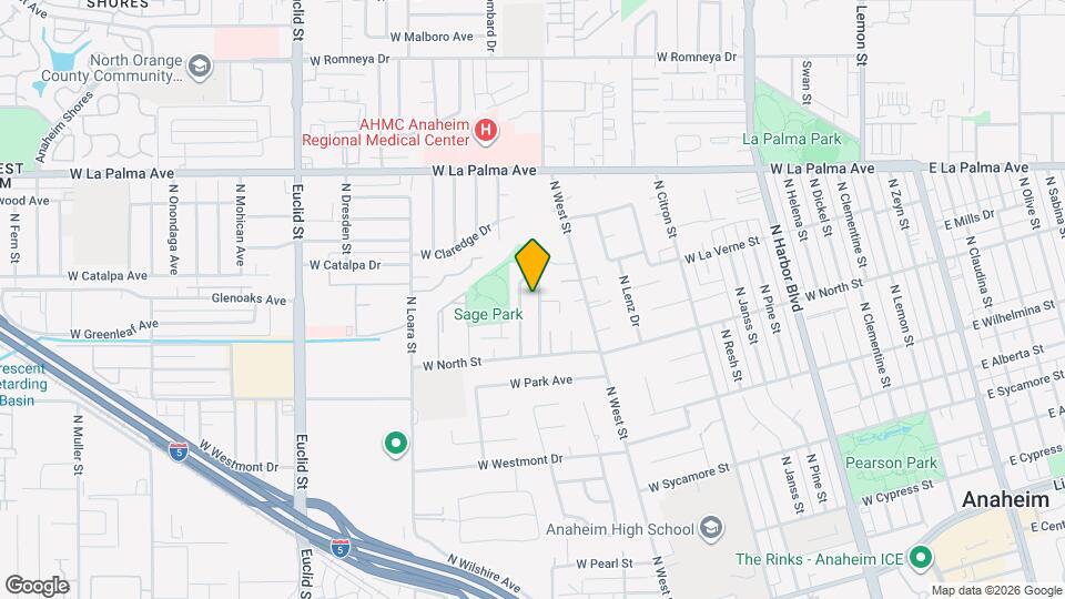 849 N Redondo Dr E Map and Location Details