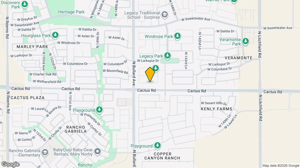 14599 W Wethersfield Rd Map and Location Details