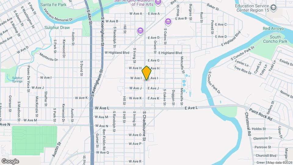 1312 S Chadbourne St Map and Location Details
