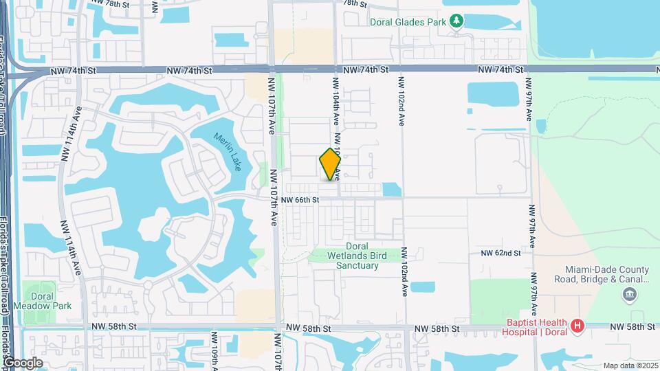 6671 NW 104th Ave Map and Location Details