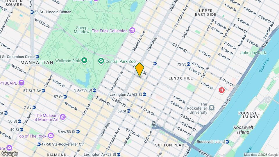 120 E 65th St Mapa y Detalles de la Ubicación