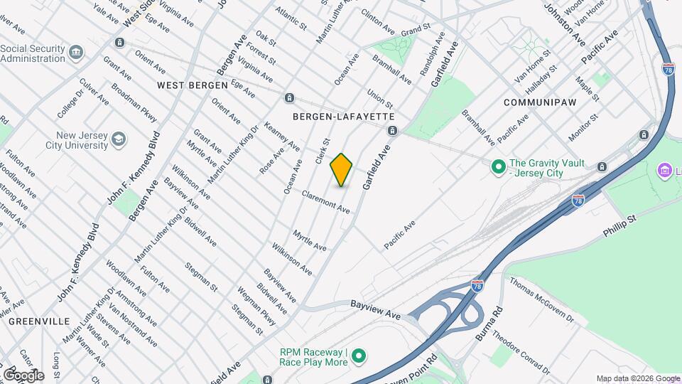 107 Randolph Ave Mapa y Detalles de la Ubicación