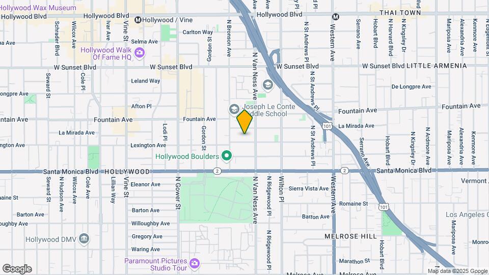 5827 Lexington Ave Map and Location Details