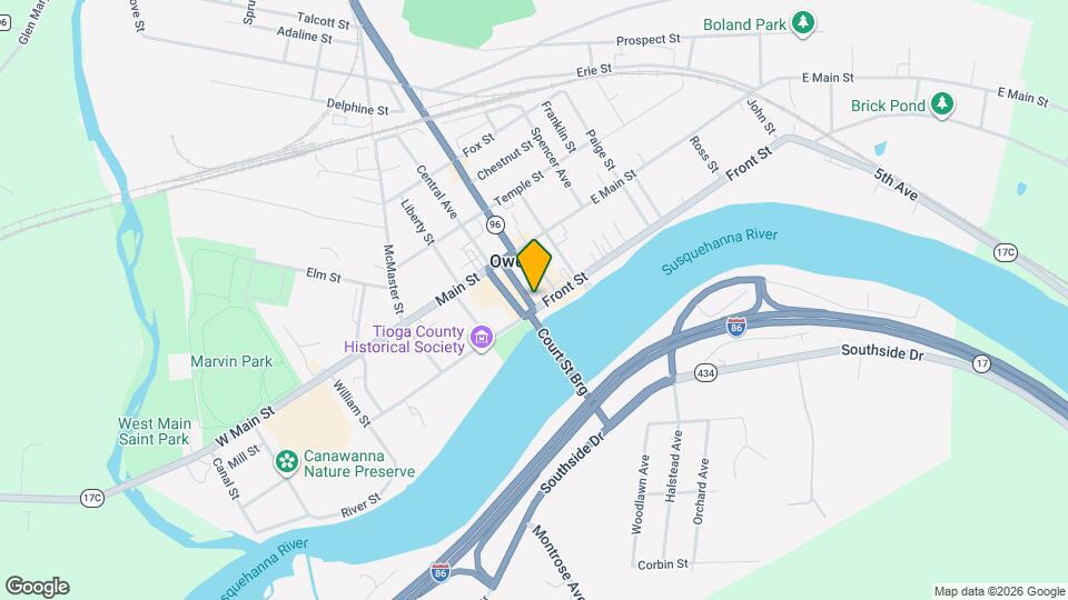 173 Front St, Unit 173 Front St Owego 3Front Mapa y Detalles de la Ubicación