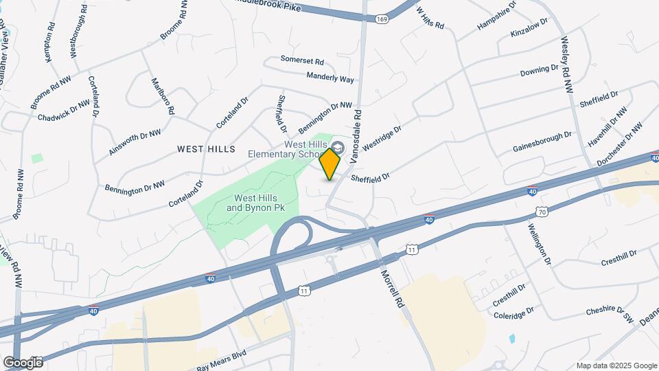 323 Vanosdale Rd Map and Location Details