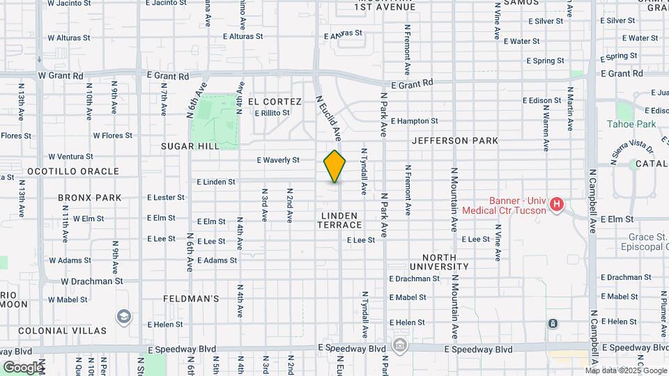 744 E Linden St Map and Location Details