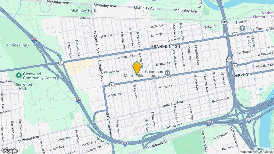 148 W Park Ave Map and Location Details