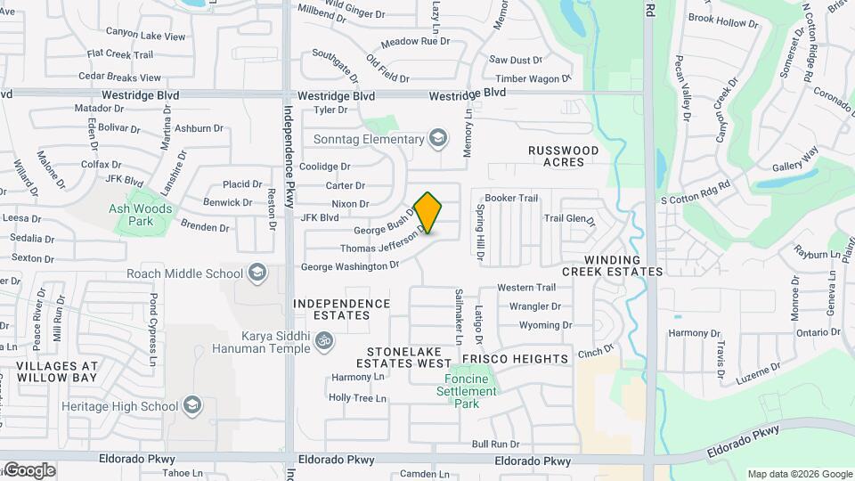 9604 George Washington Dr Mapa y Detalles de la Ubicación