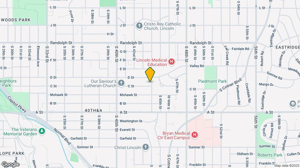 1141 S 44th St Map and Location Details