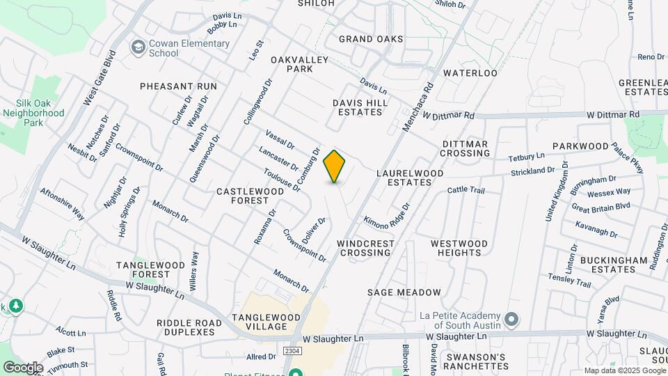 9110 Sedgemoor Trail Map and Location Details