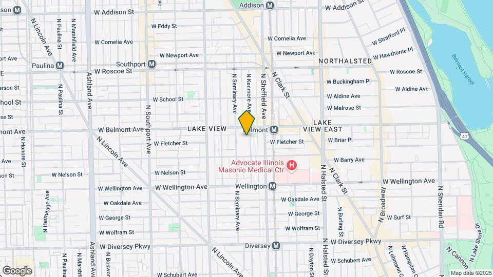 3136 N Kenmore Ave, Unit #1 Map and Location Details