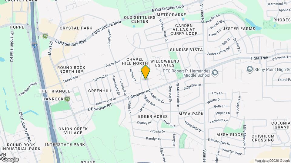 1912 Andover Dr Map and Location Details