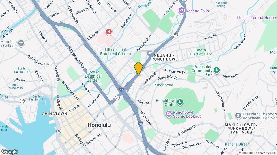 1741 Pali Hwy Map and Location Details