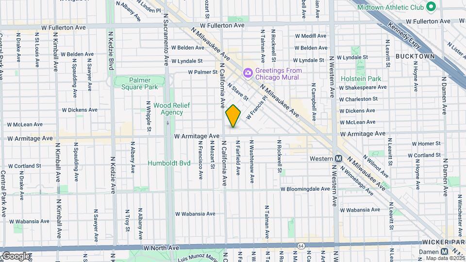2740 W Armitage Ave Map and Location Details