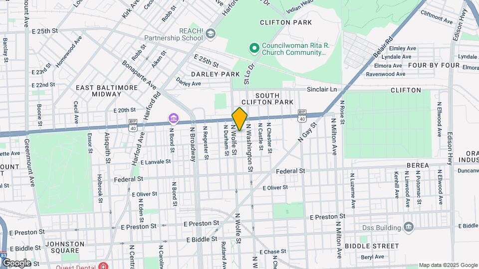 1810 N Chapel St Mapa y Detalles de la Ubicación