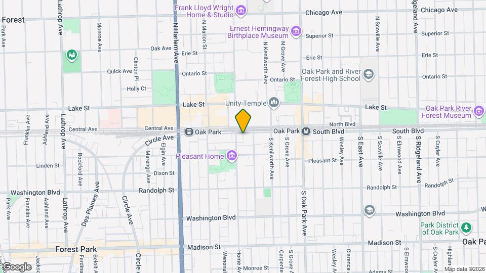 947 South Blvd Map and Location Details