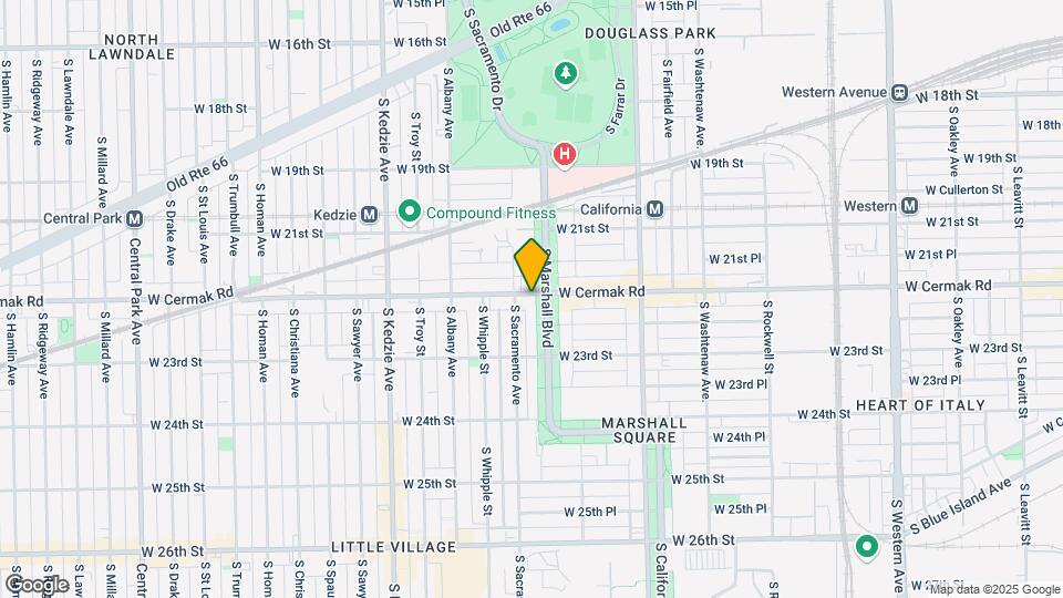 2200 S Marshall Blvd Map and Location Details