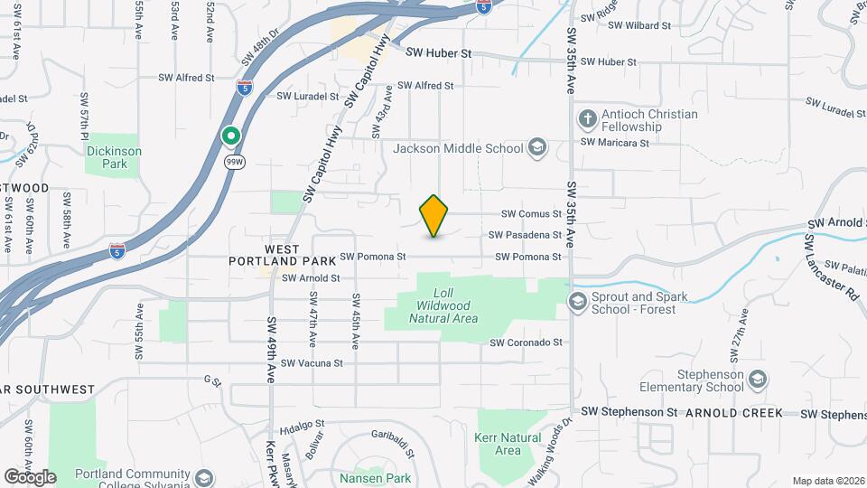 11015 SW 41st Ave Map and Location Details