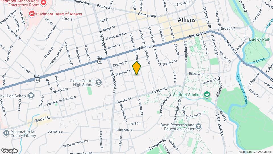 343 S Church St Map and Location Details