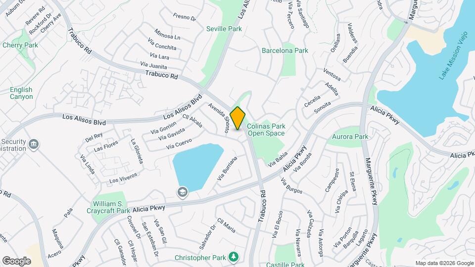 23211 Vía Reina Map and Location Details