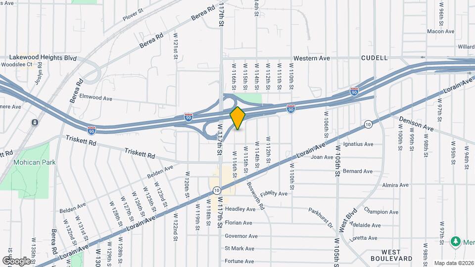 3191 W 116th St Map and Location Details