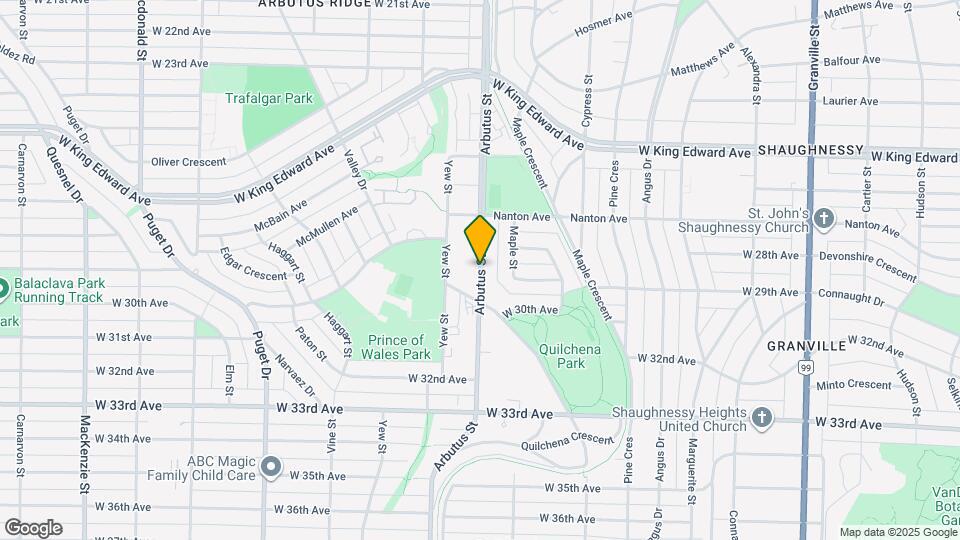 65XX Arbutus St Map and Location Details