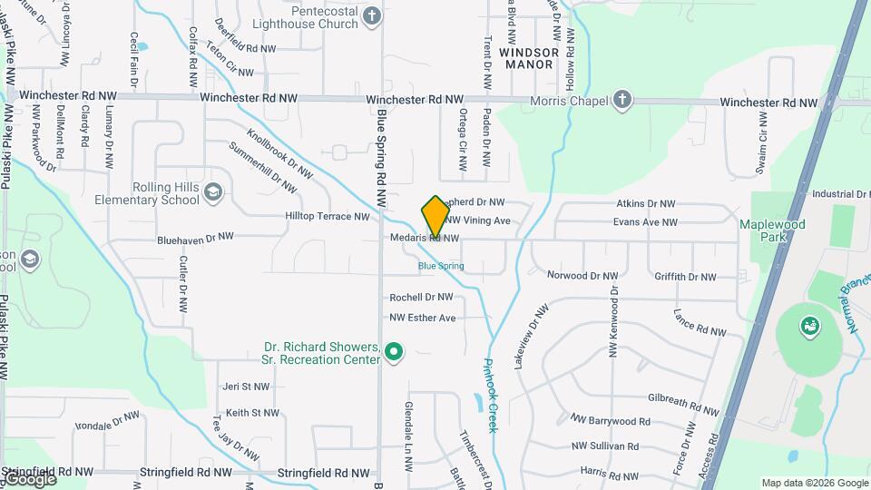 2423 Medaris Rd NW Map and Location Details
