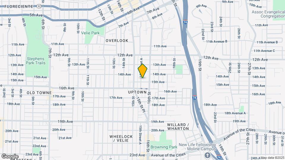 1529 15th Ave Map and Location Details