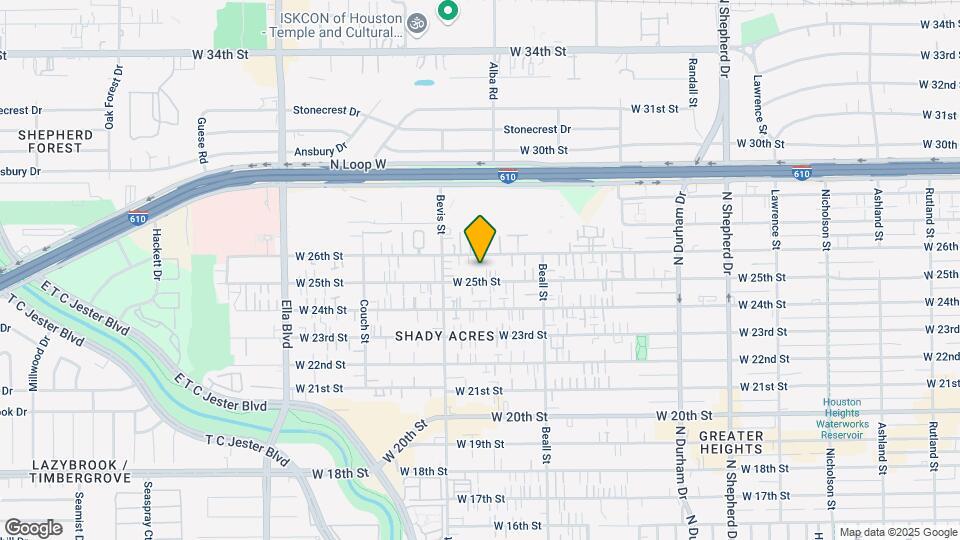 1223 W 25th St Map and Location Details