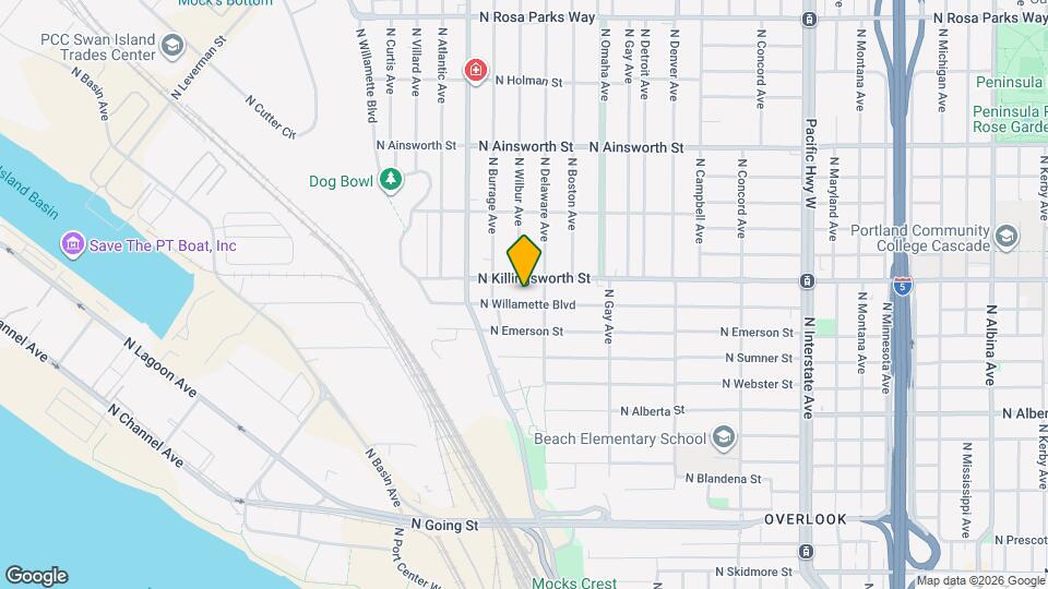 2533 N Willamette Blvd Map and Location Details