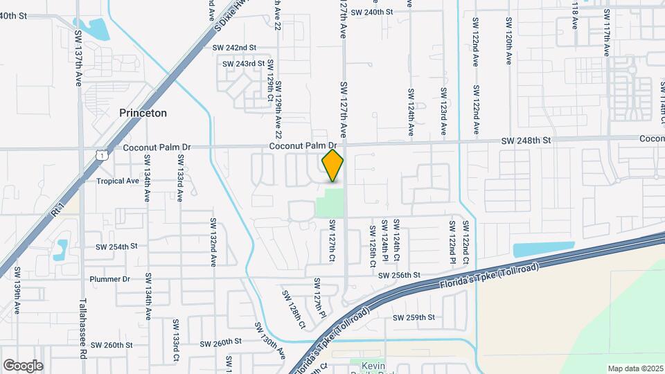 12752 SW 250th Terrace Map and Location Details