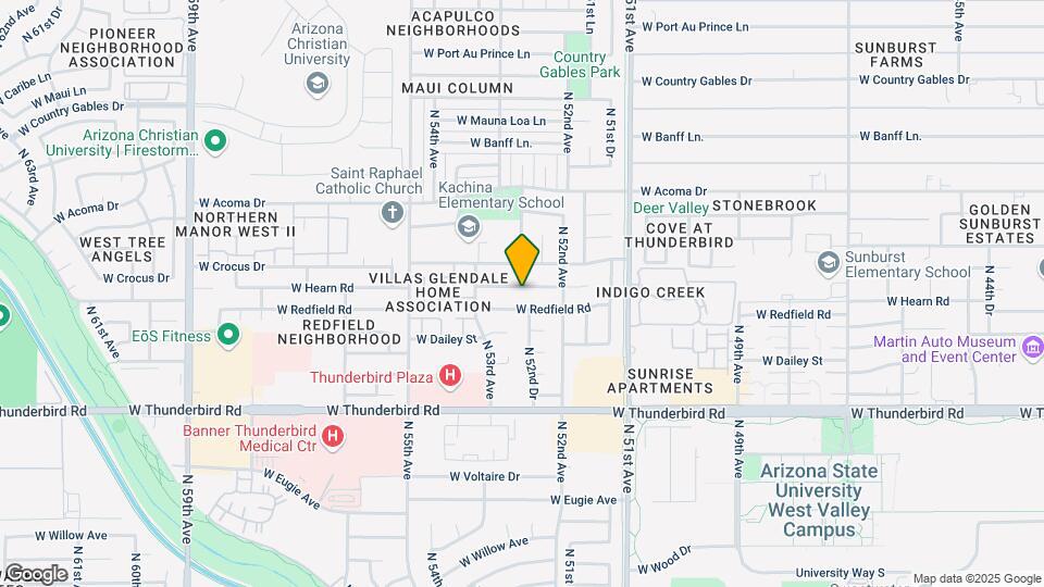 5227 W Hearn Rd Mapa y Detalles de la Ubicación