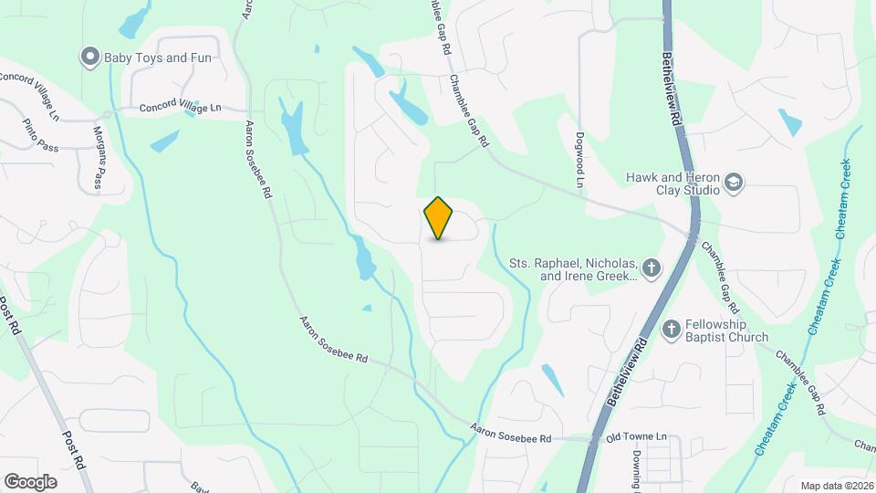 3400 Cove Creek Ct Map and Location Details