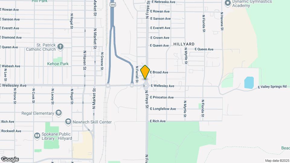 4703 N Freya St Map and Location Details