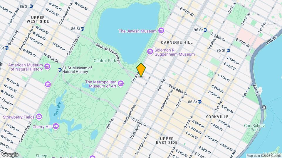 10 E 85th St Map and Location Details