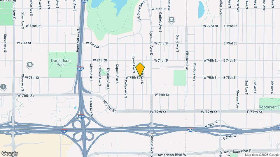 7500 Aldrich Ave S Map and Location Details