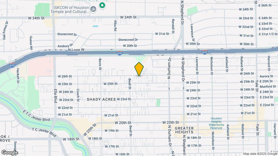 1030 W 26th St Map and Location Details
