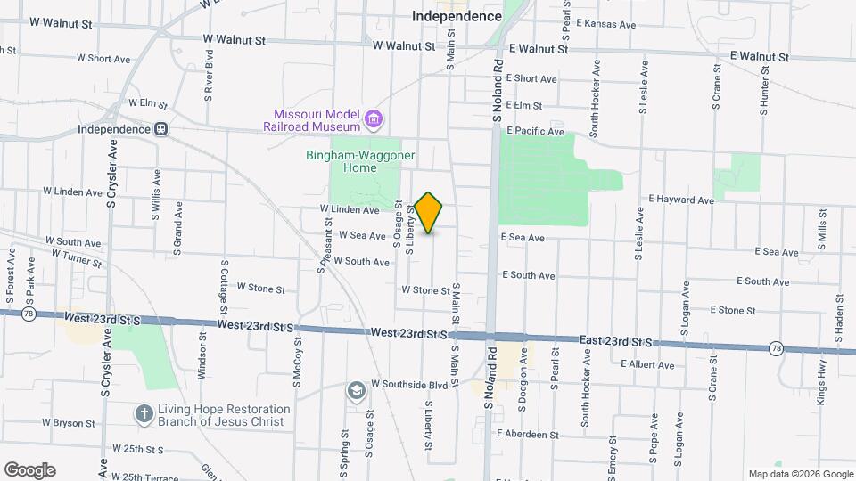 914 S Washington St Map and Location Details