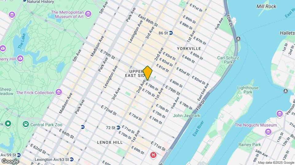 305 E 78th St Map and Location Details