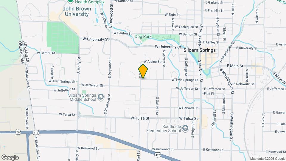 405 S Carl St Mapa y Detalles de la Ubicación