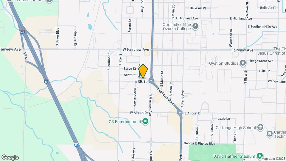 423-427 W Elk St Map and Location Details
